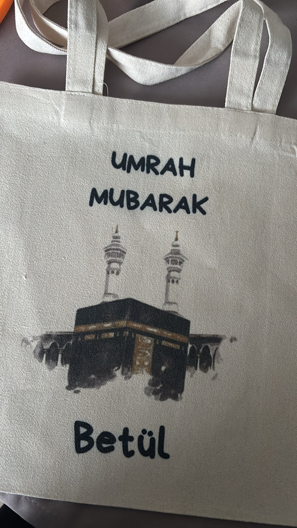 Umrah of Hadj Mubarak Canva tas | met naam