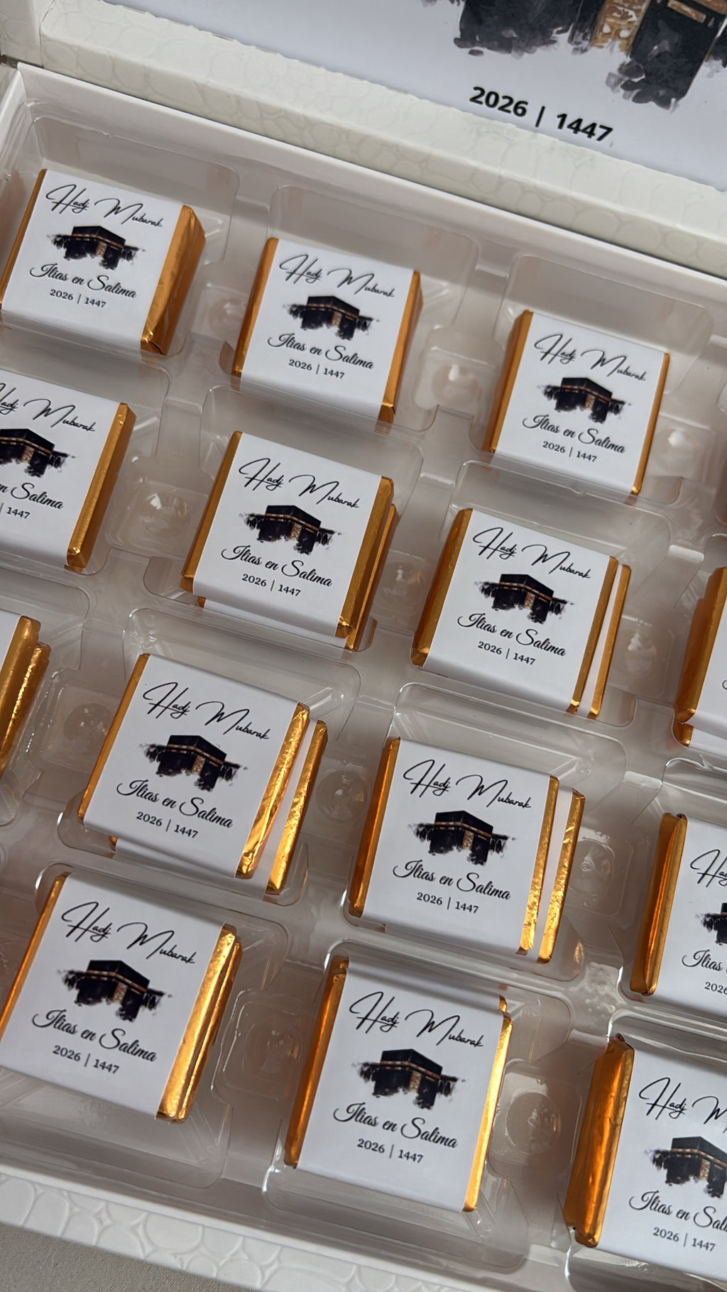 Umrah & Hadj Mubarak Chocoladebox 32 stuks