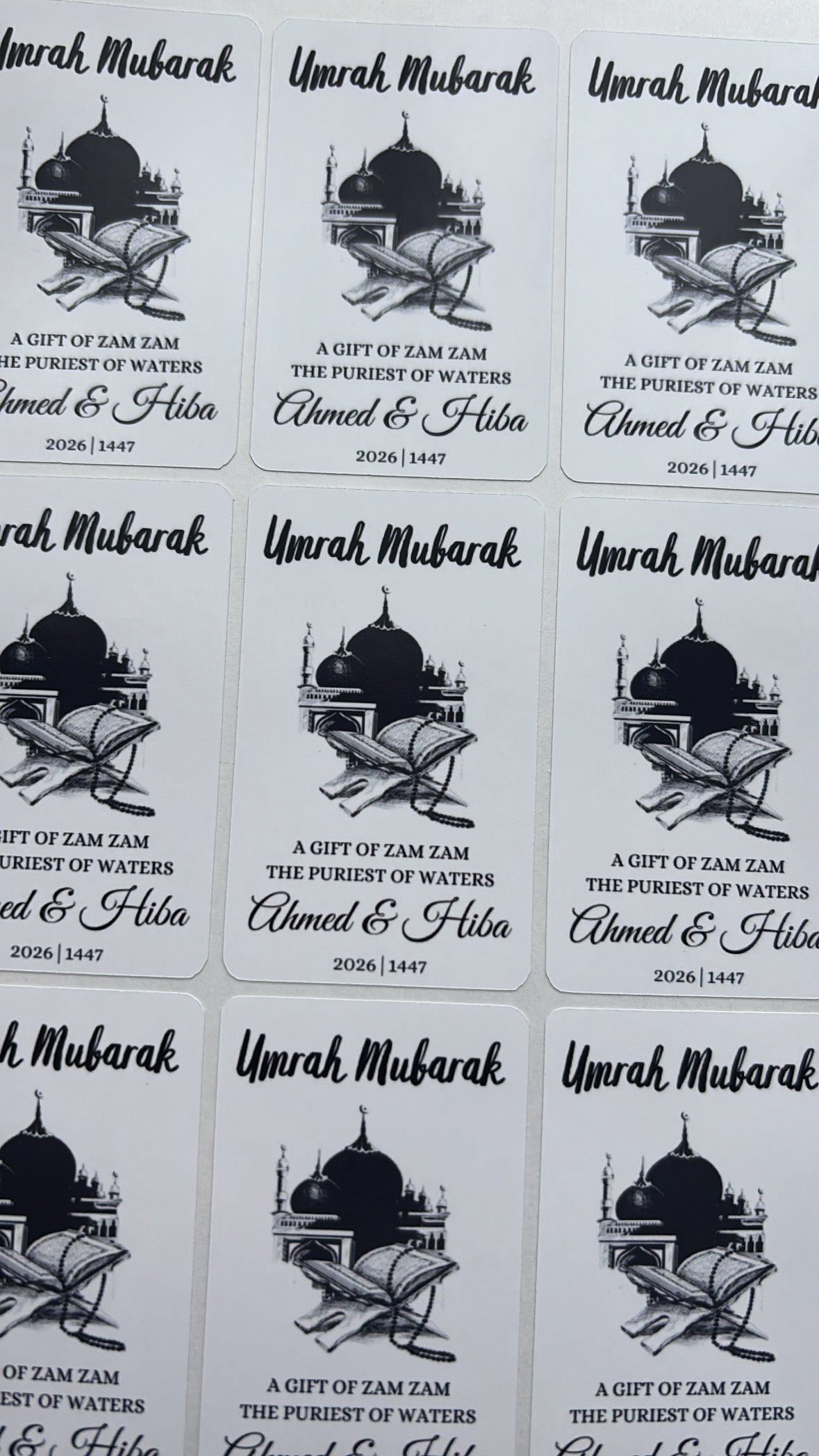 Umrah Mubarak stickers