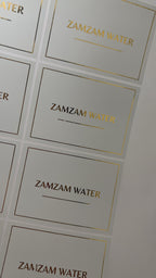Zamzam water stickers 7x5