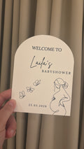 Welcome babyshower tafelkaart