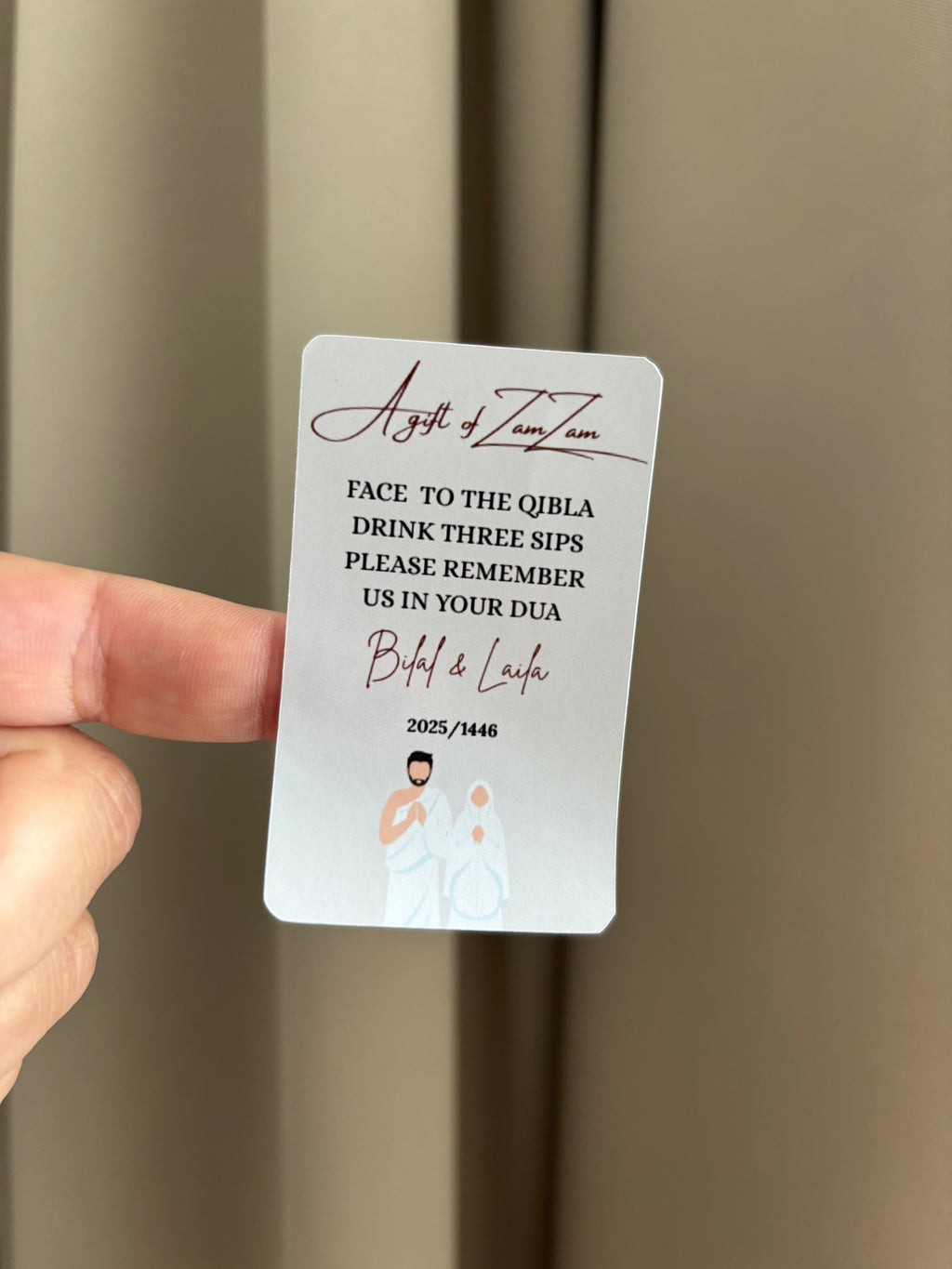 A gift of zamzam stickers | nude