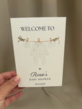 Babyshower Tafelkaart | romper
