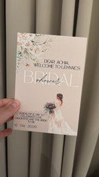 Bridalshower Tafelkaart