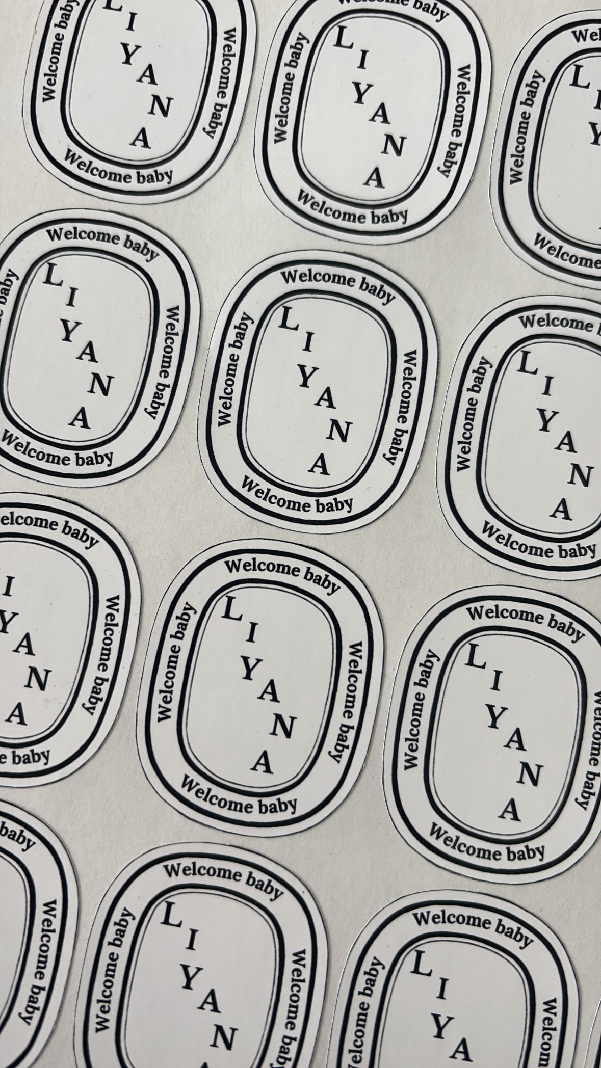 Gepersonaliseerde Diptyque-stijl stickers