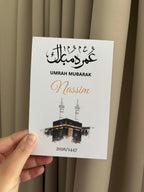 Umrah Mubarak Tafelkaart