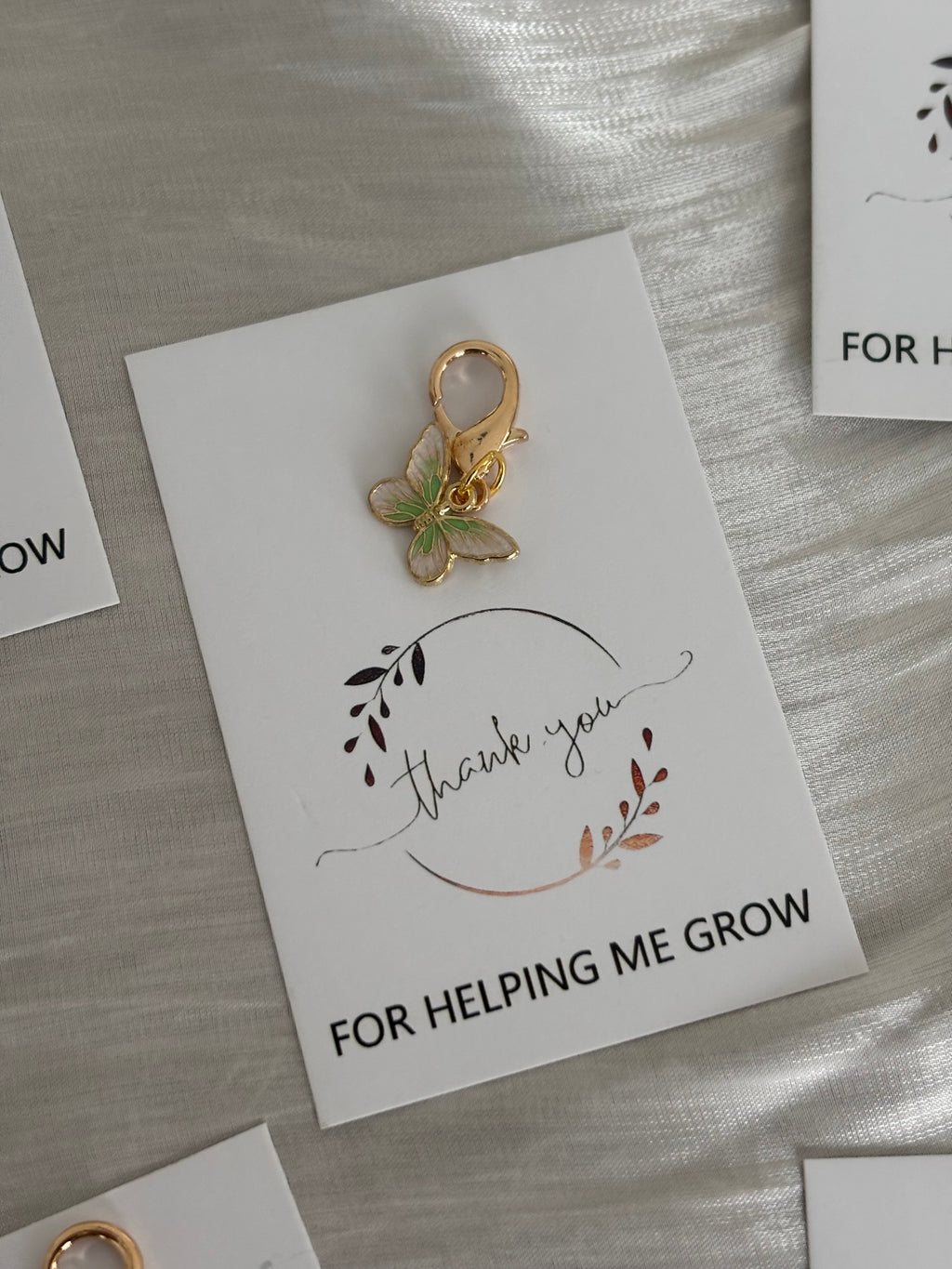 Vlinder Thank you | for helping me grow