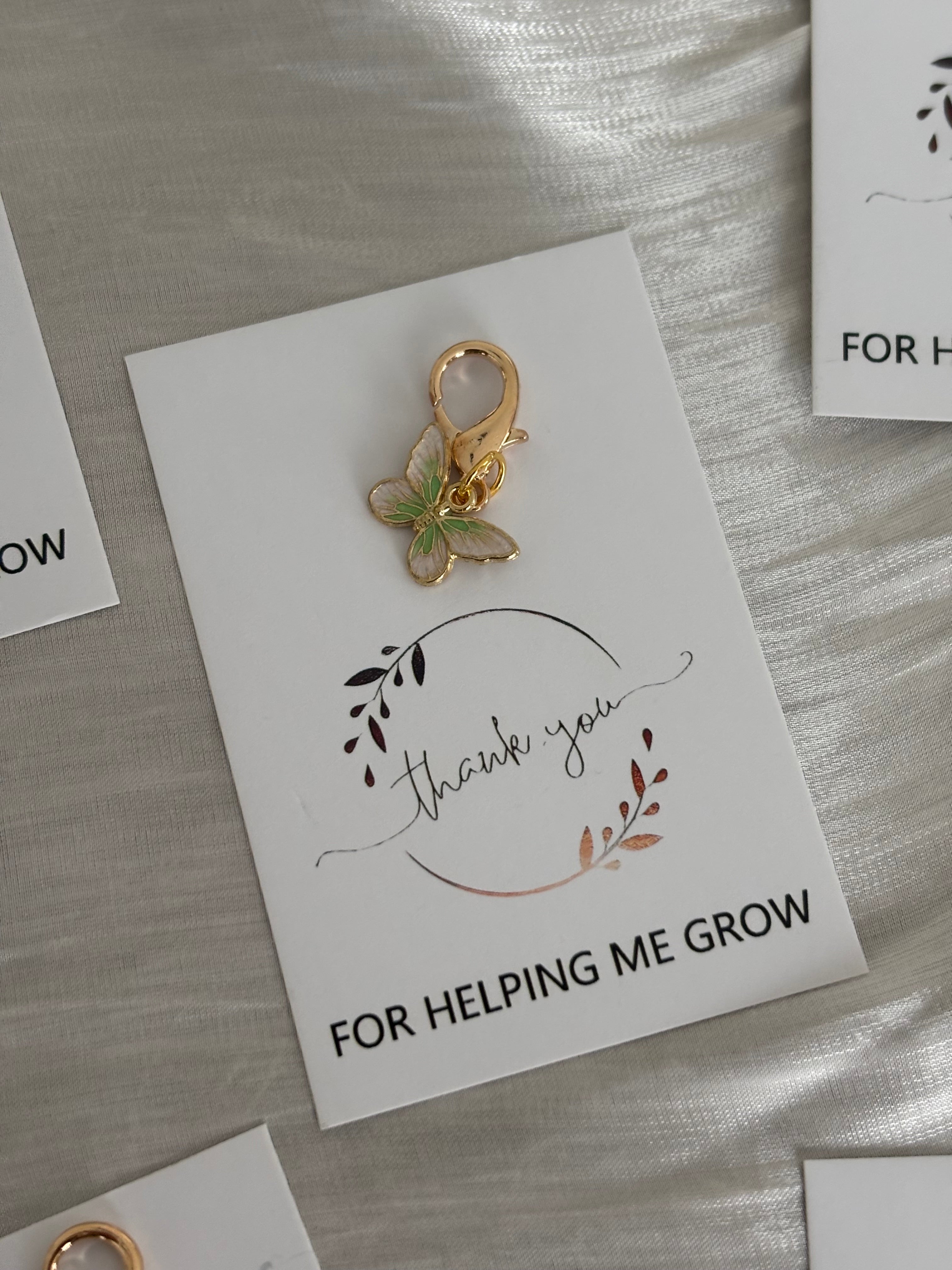Vlinder Thank you | for helping me grow