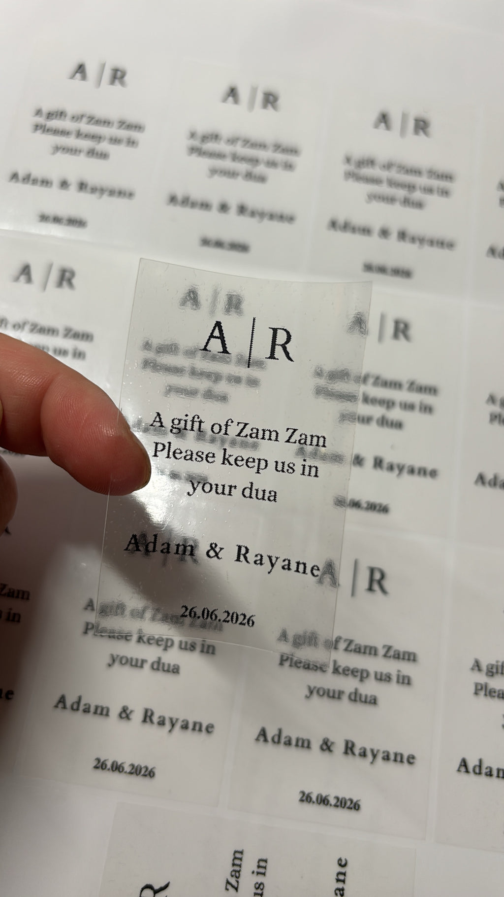 A gif of zamzam stickers | transparant