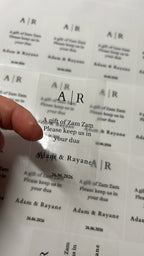 A gif of zamzam stickers | transparant