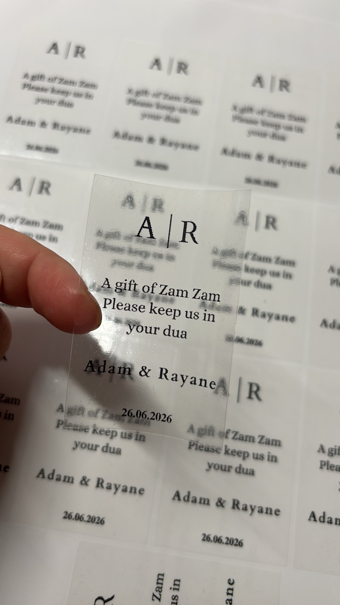 A gif of zamzam stickers | transparant