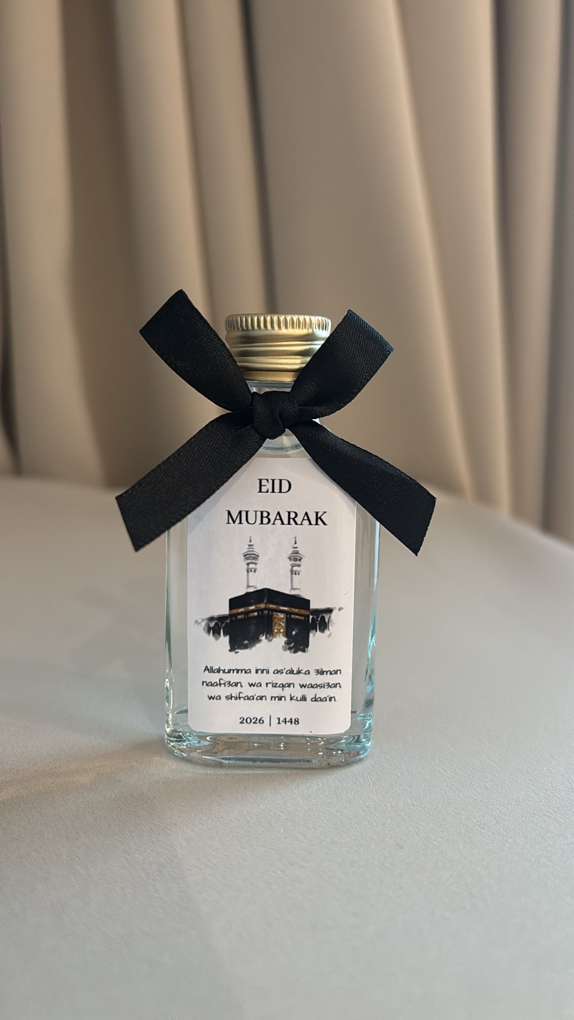 Eid Mubarak zamzam flesje met Dua