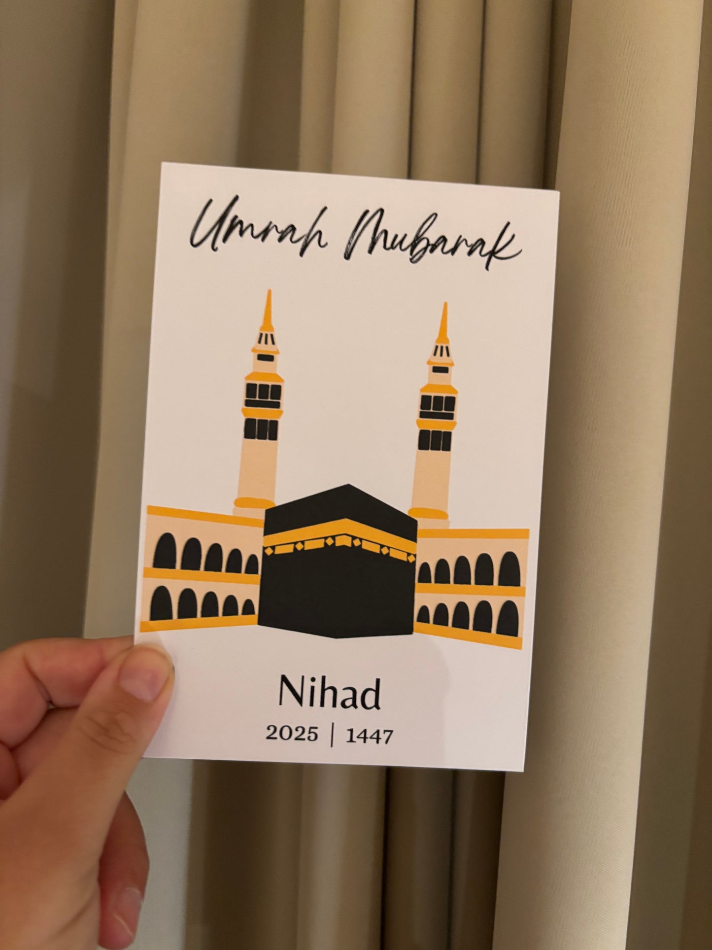 Umrah of Hadj Mubarak || tafelkaart