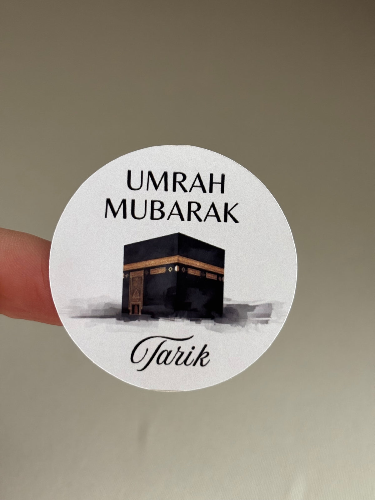 Umrah & hajj Mubarak ronde stickers