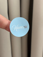 Naam stickers | zilverfolie