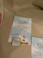 Ramadan / Eid Mubarak Tafelkaart en chocolaatje