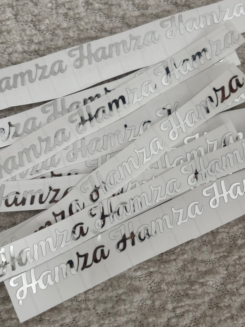 Vinyl sticker | zilver