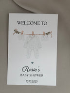 Babyshower Tafelkaart | romper