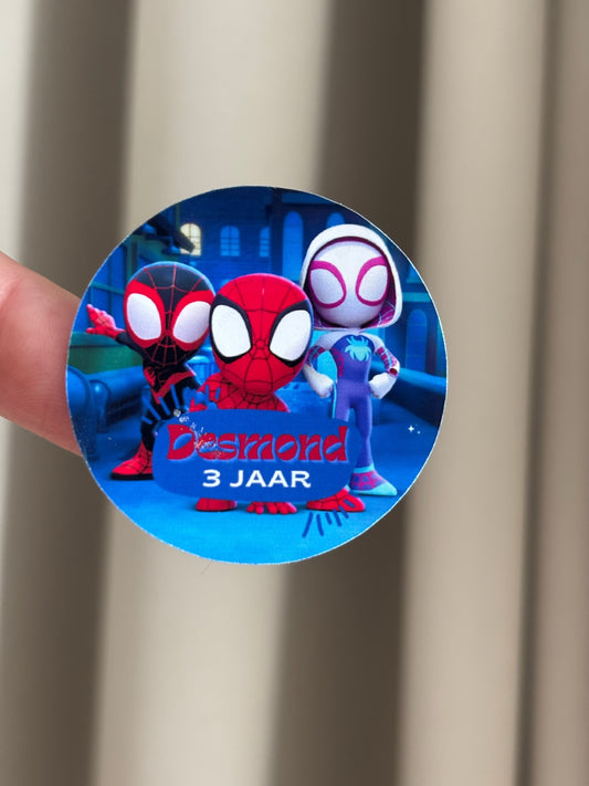 Traktatie sticker | spidey