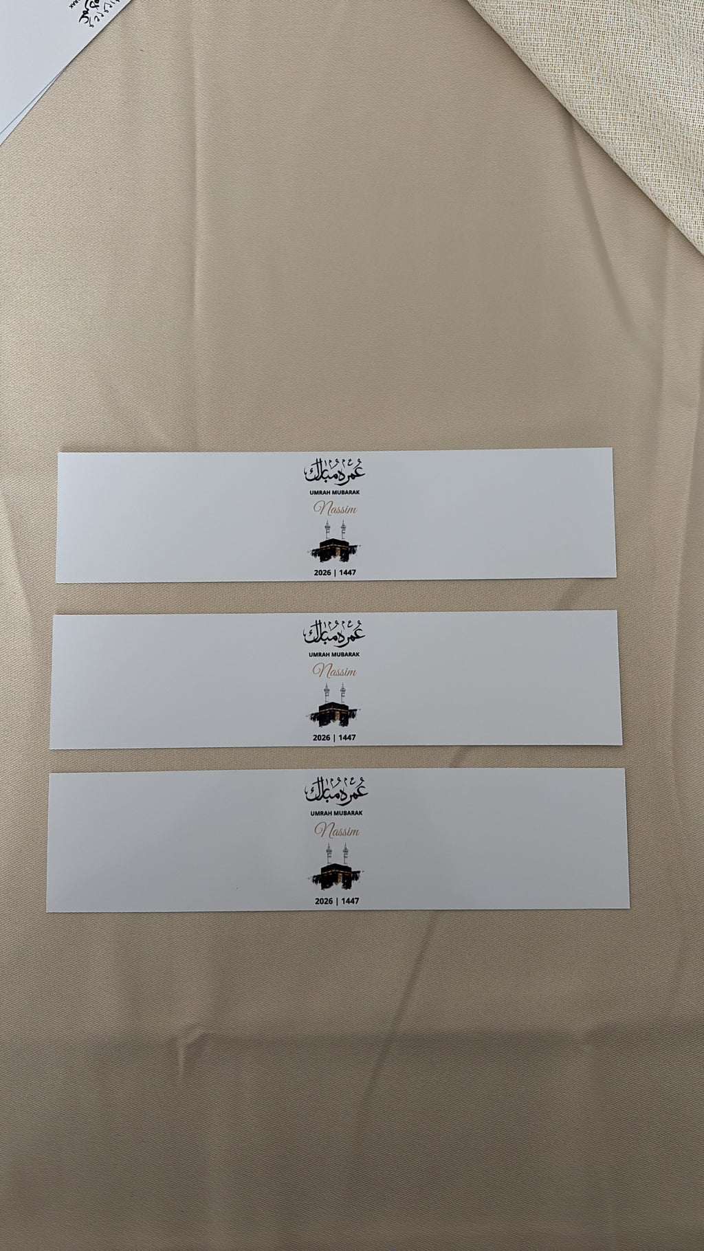 Flessenetiket | Umrah & Hadj Mubarak