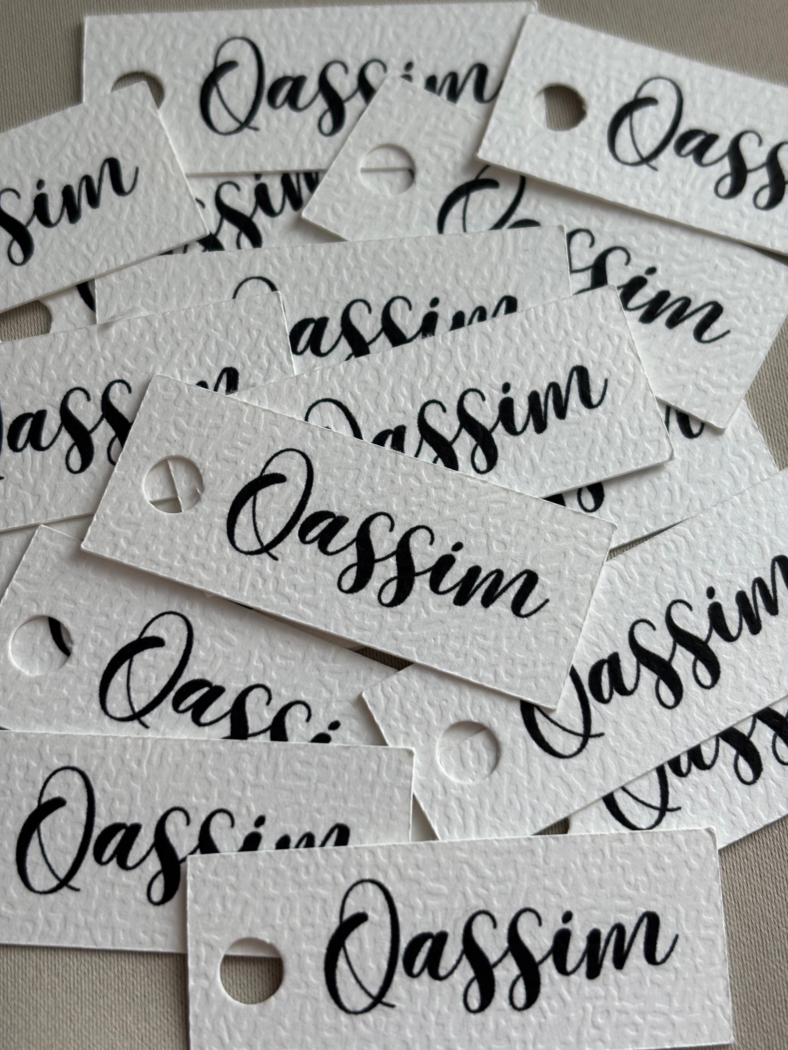 Hanglabels met naam || 5x2