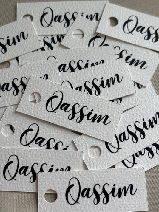 Hanglabels met naam || 5x2