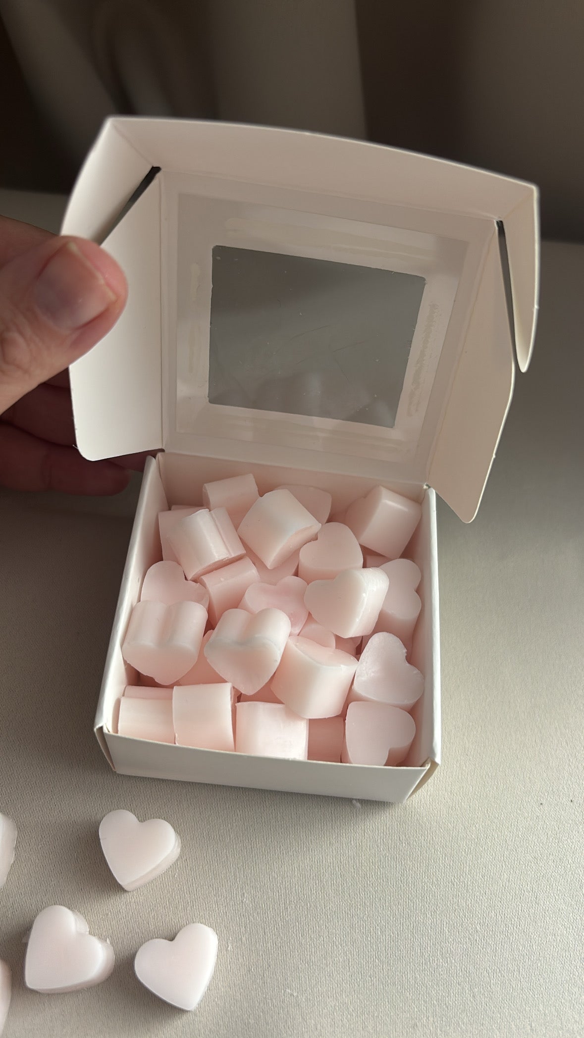 Waxmelts lavendel hartjes