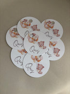 Hanglabels babyshower rond