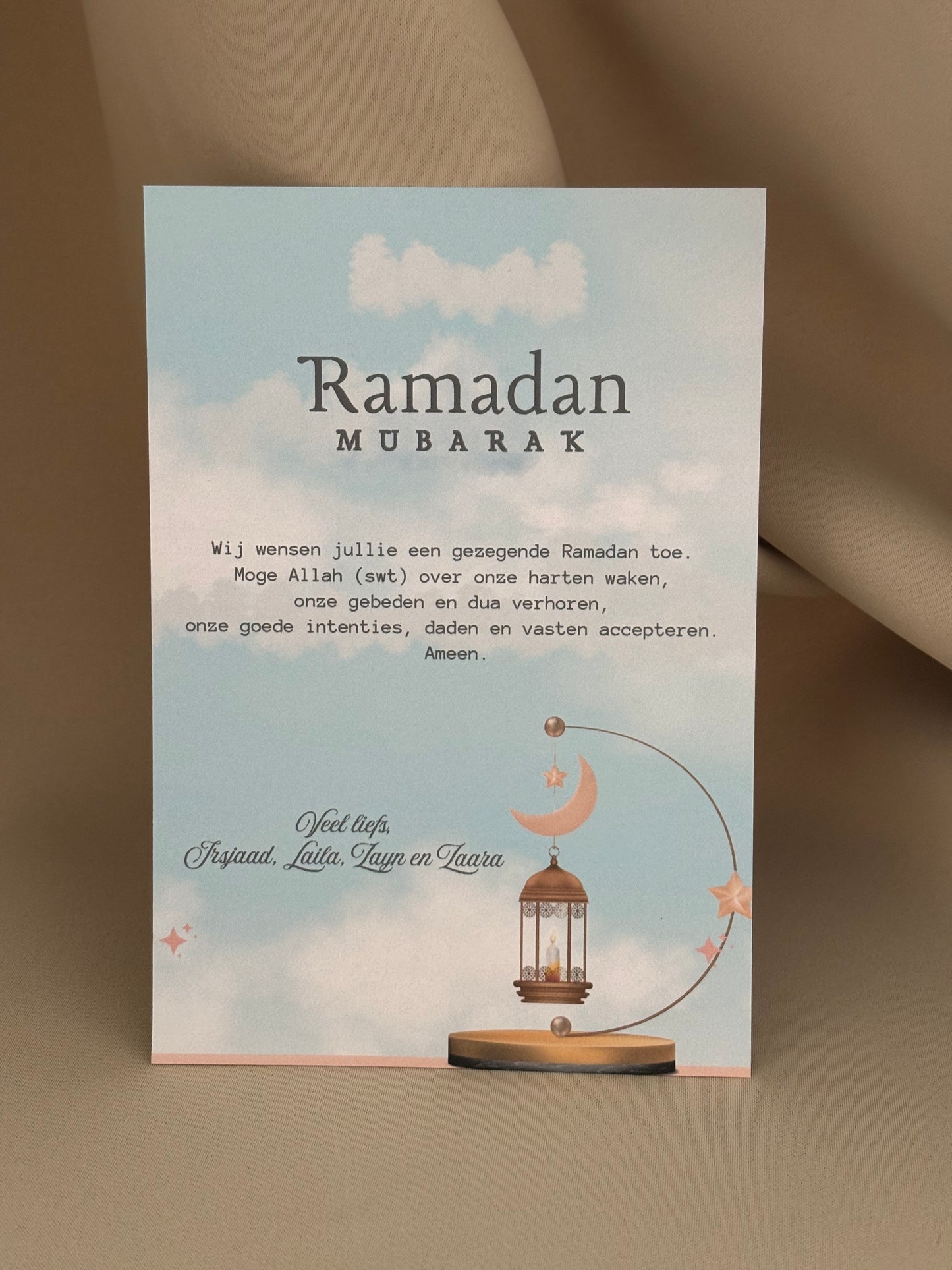 Ramadan / Eid Mubarak Tafelkaart