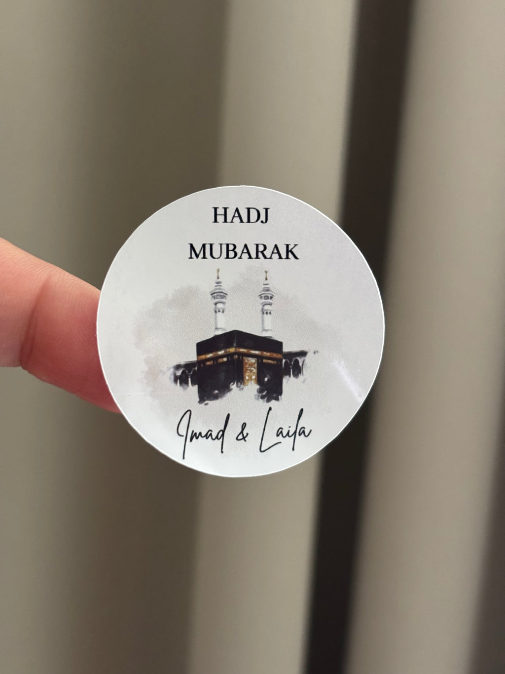 Umrah & Hadj Mubarak ronde stickers