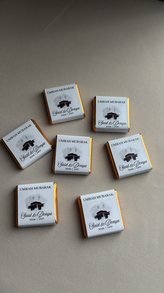 Umrah Mubarak mini chocolade