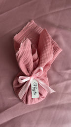 Babyshower bedankje met amandelbonen