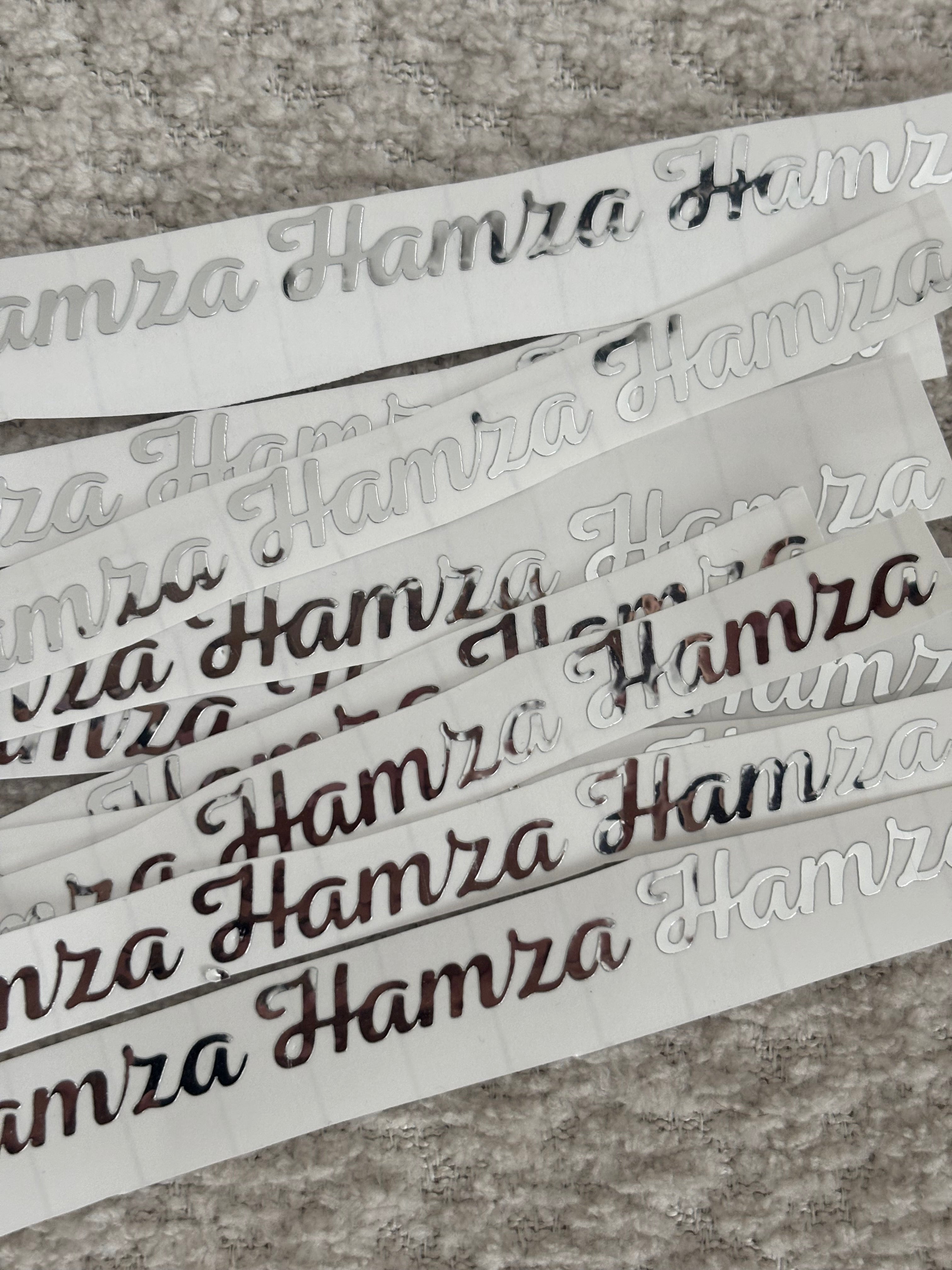 Vinyl sticker | zilver
