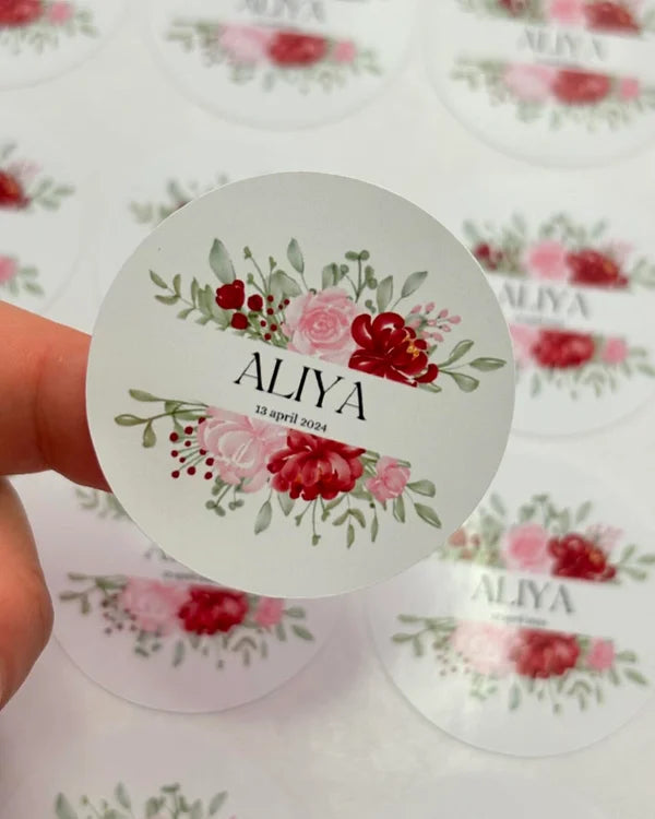 Bloemen sticker