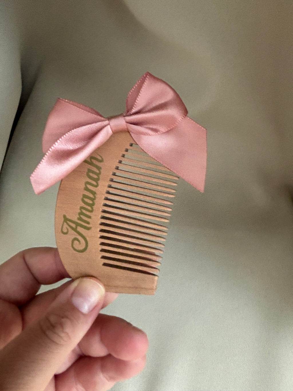 Geboorte kammetje met vinyl sticker
