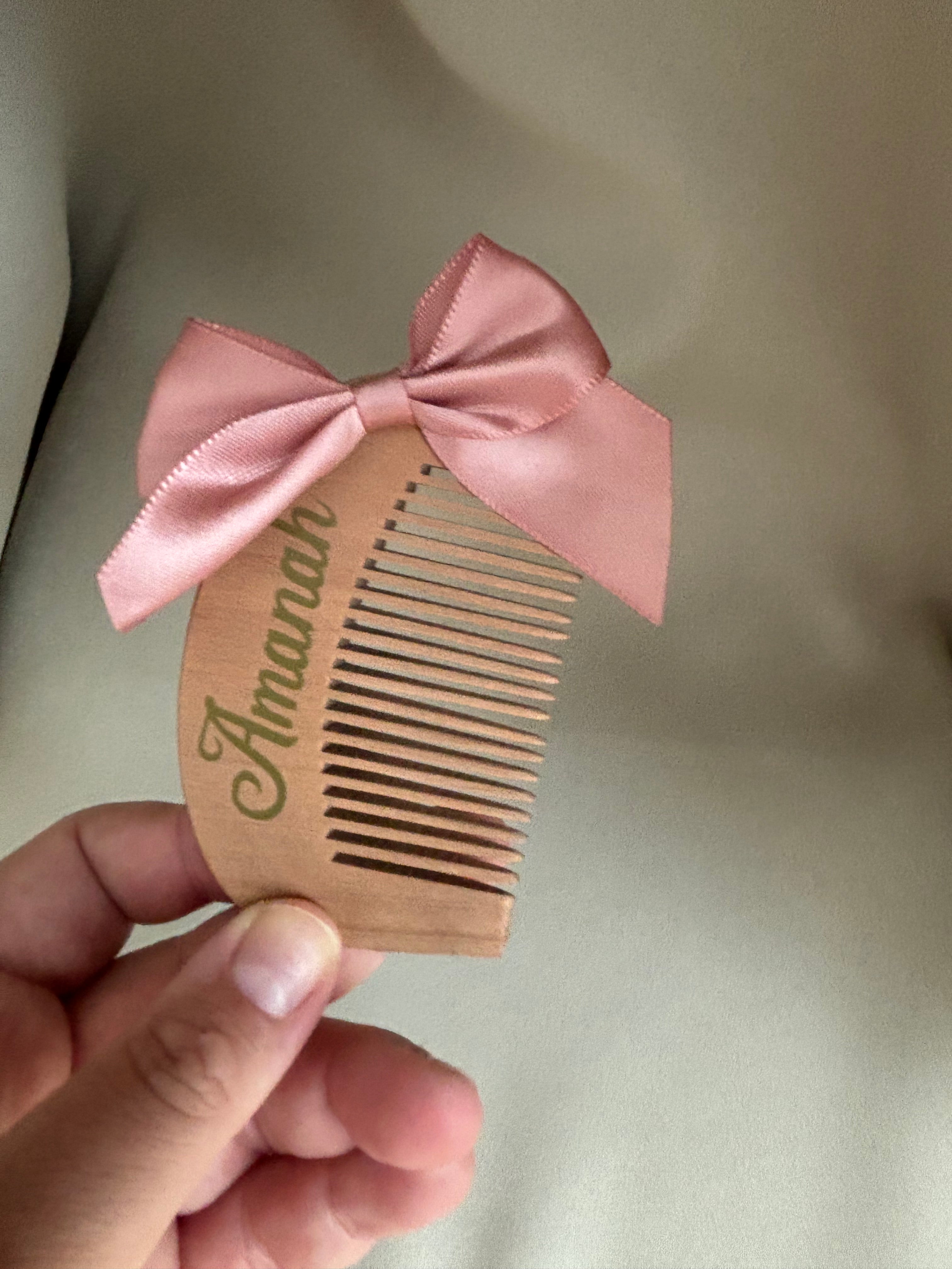 Geboorte kammetje met vinyl sticker