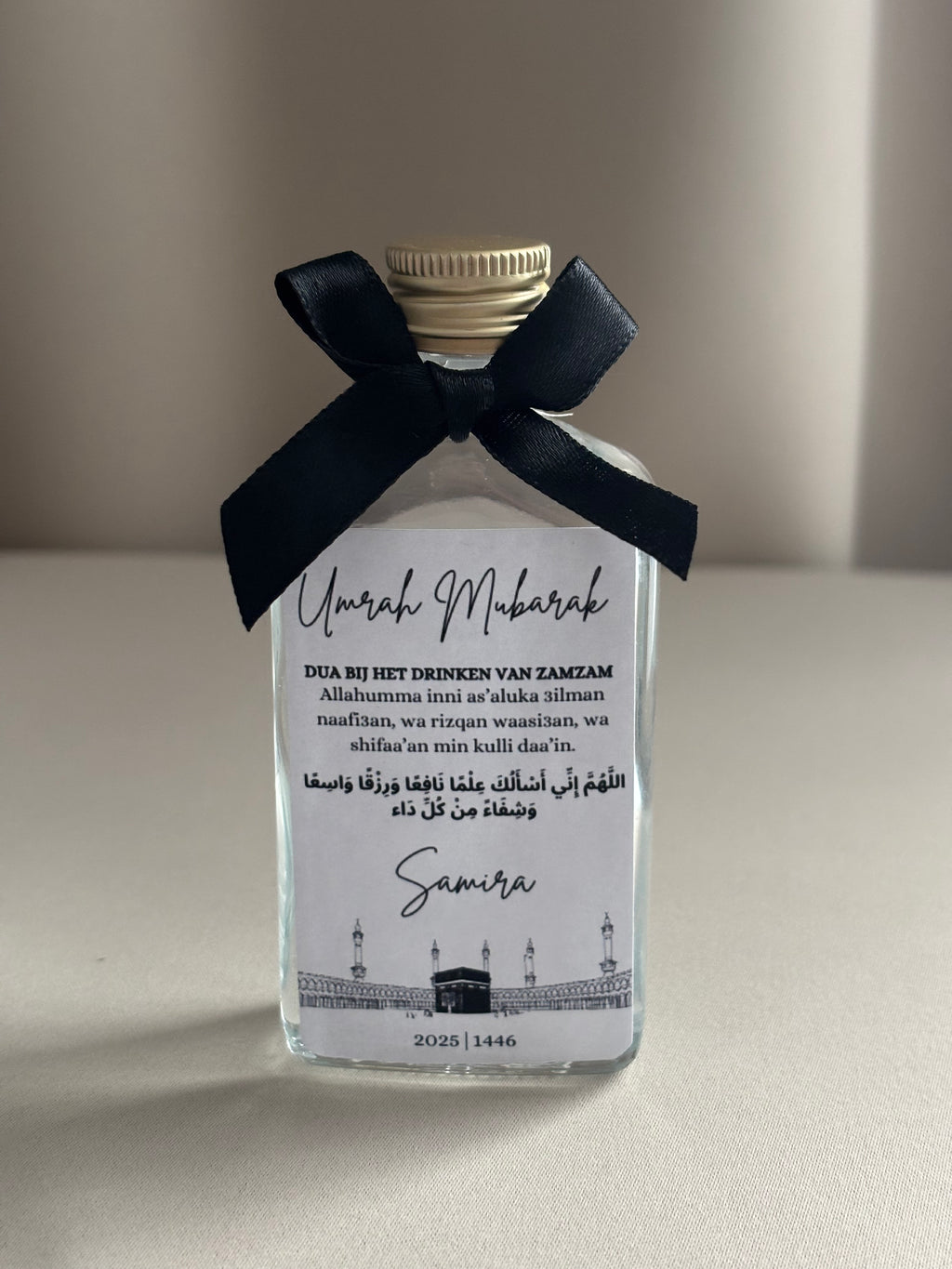 Umrah Mubarak || zwart/wit zamzam flesje