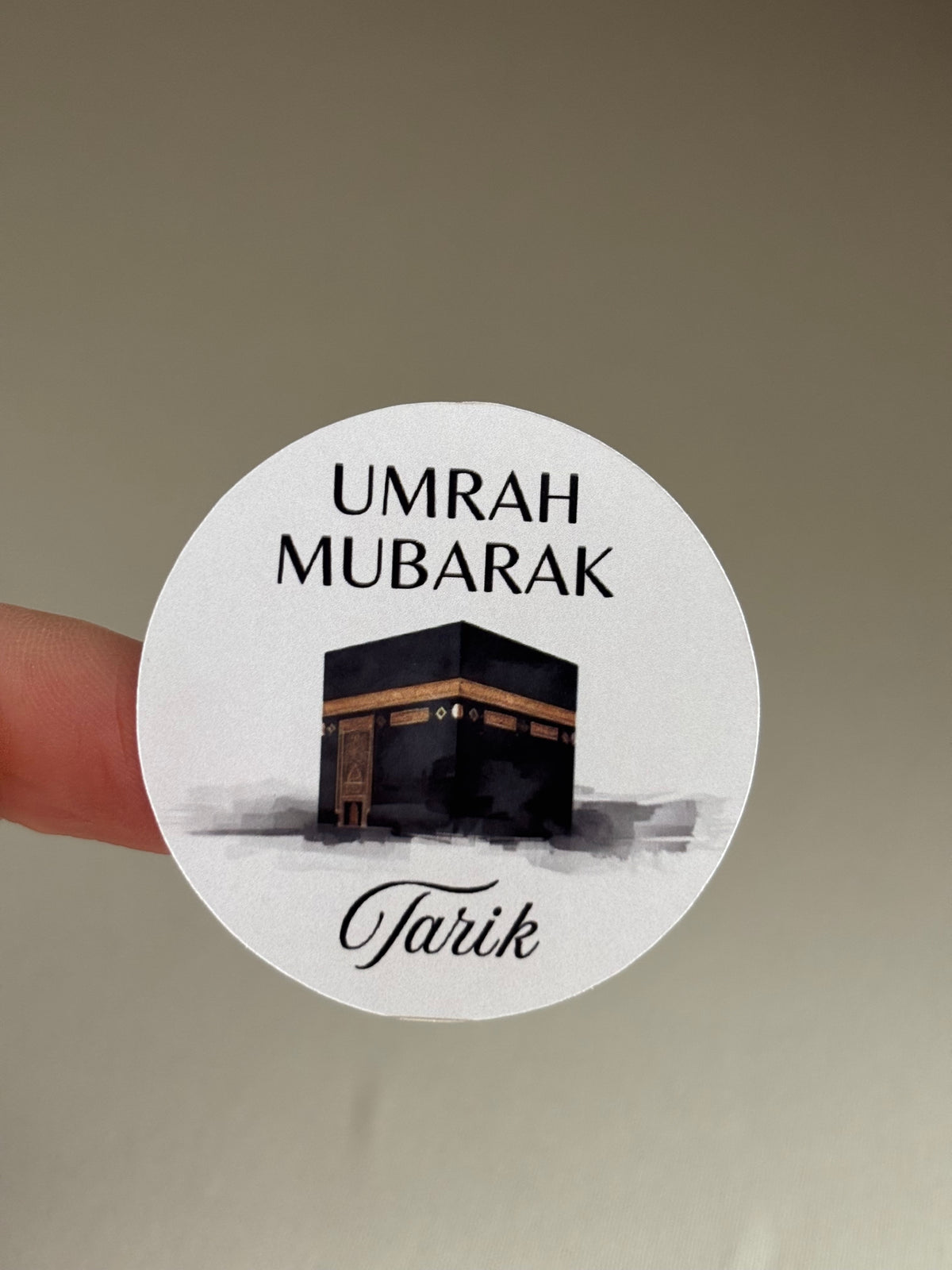 Umrah & hajj Mubarak ronde stickers