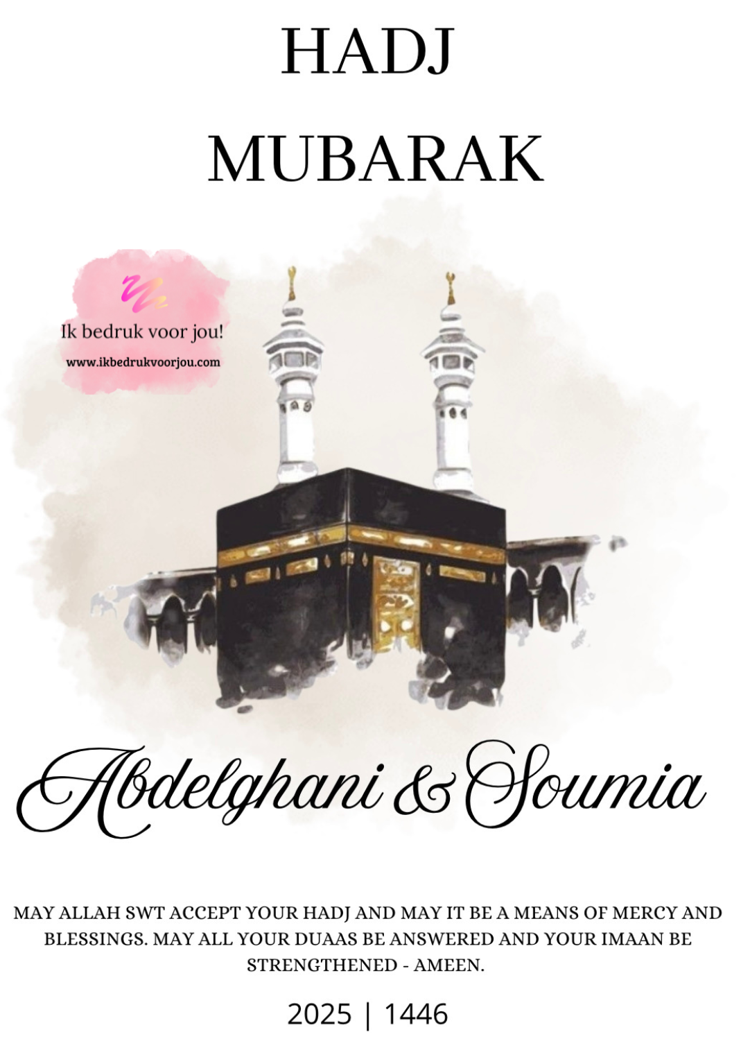 Umrah & Hadj Mubarak lijst