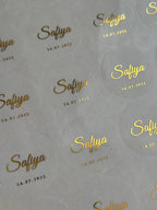 Goudfolie stickers