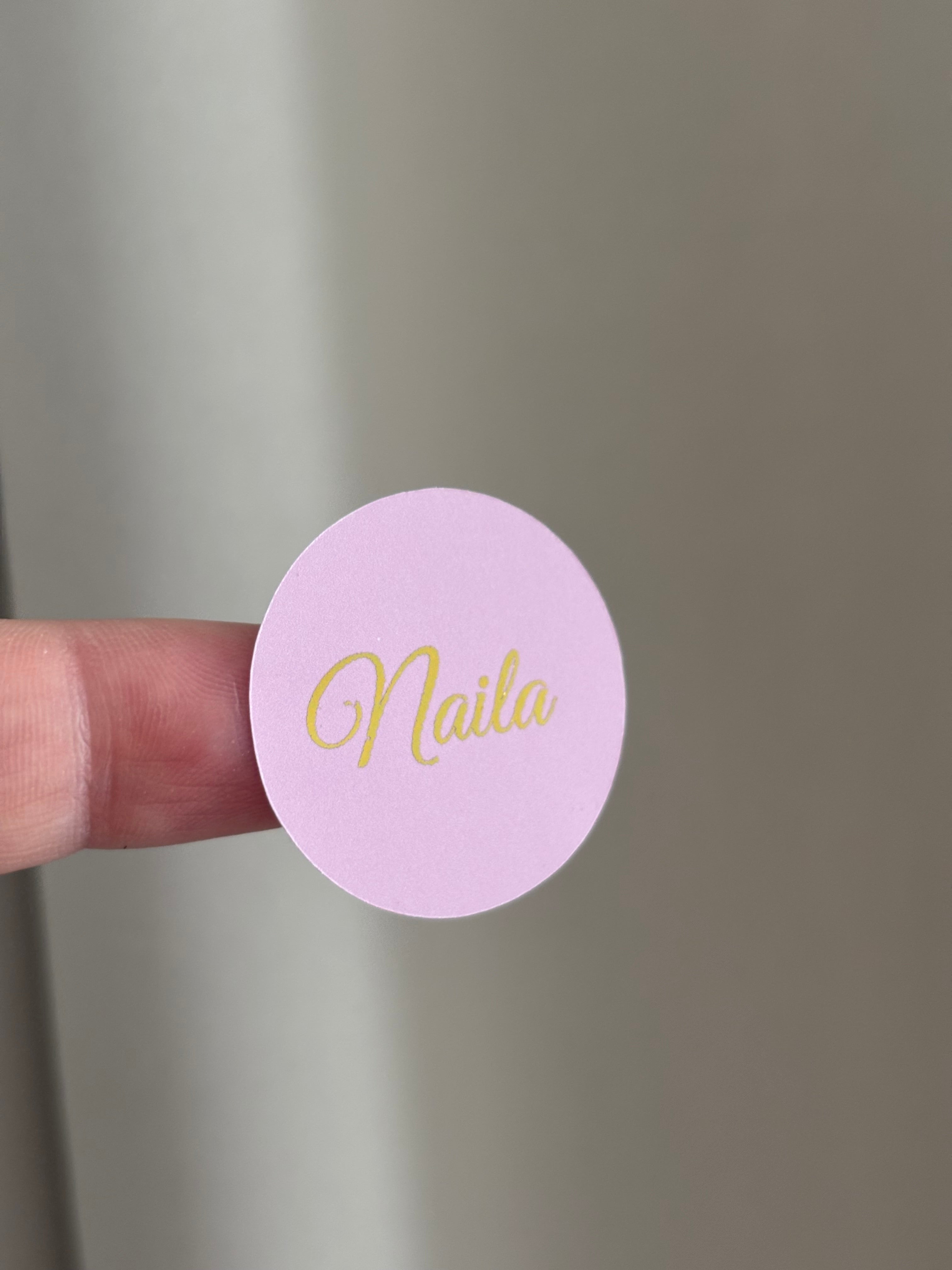 Goudfolie ronde stickers