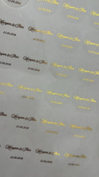 Goudfolie stickers