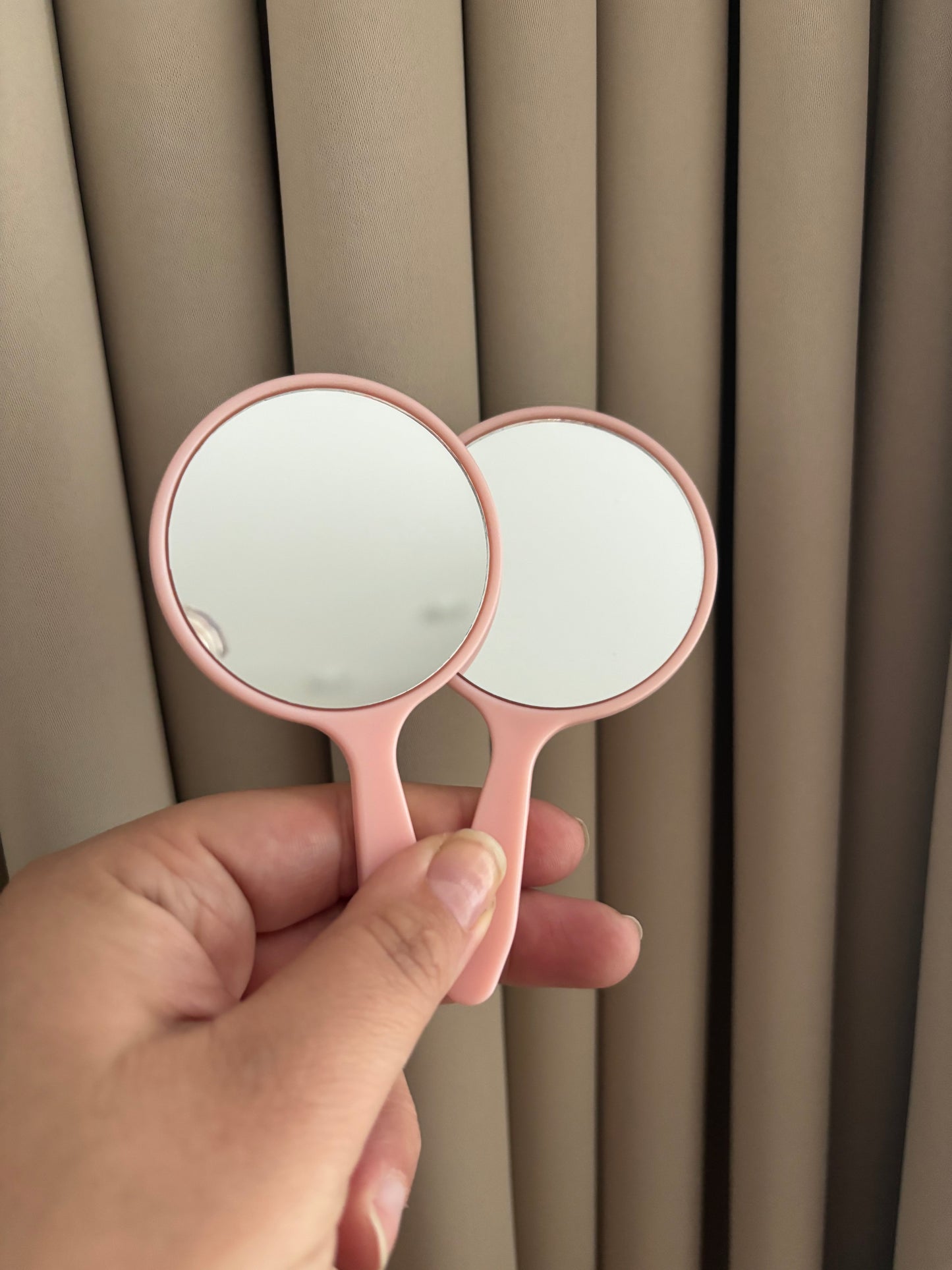 Mini handspiegel roze