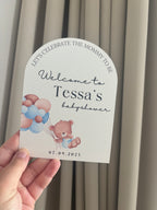 Welcome to | babyshower Tafelkaarten | Boy or girl