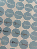 Naam stickers | zilverfolie