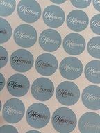 Naam stickers | zilverfolie