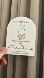 Babyshower tafelkaart Nijntje