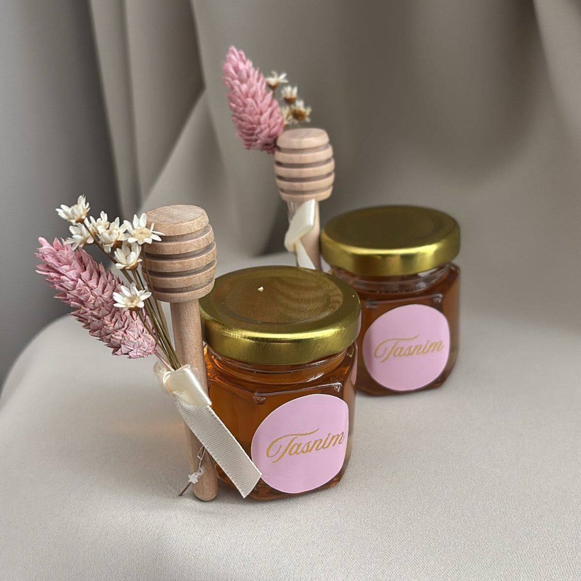 Honingpotjes met sticker