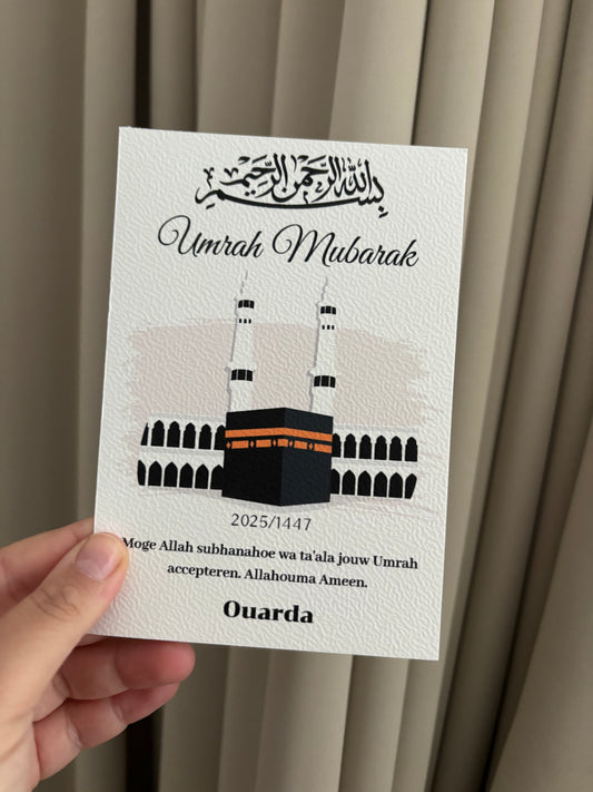 Umrah Mubarak | tafelkaart