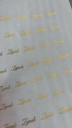 Goudfolie stickers